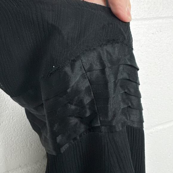 Vintage Max Azria Y2K Silk Fairy Grunge Midi Dress Womens 4 Whimsy Goth Vamp - Picture 15 of 16